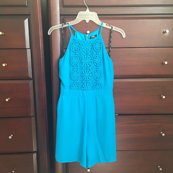 XOXO Crochet Front Romper - Picture 2 of 6